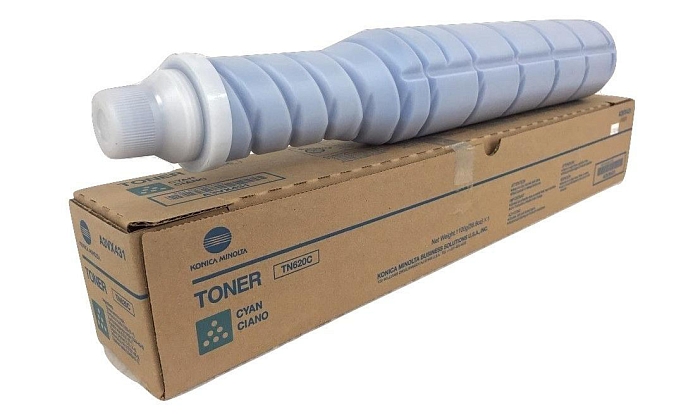 Тонер TN-620C (cyan) Konica Minolta AccurioPrint C3070L, синий, ресурс 70 000 стр. (A3VX456)